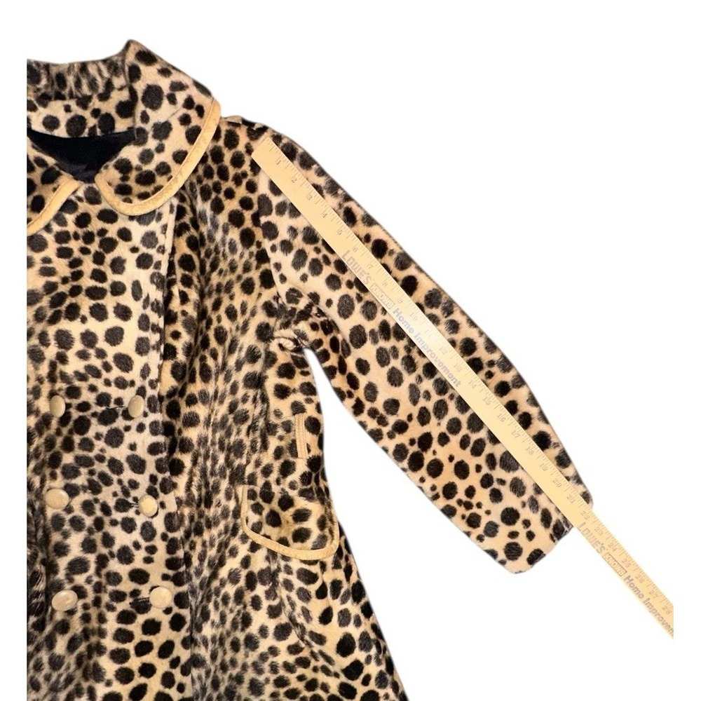 Safari Faux Leopard Coat CBK style City Chic NYC Street Style Old Money European - Picture 12 of 13